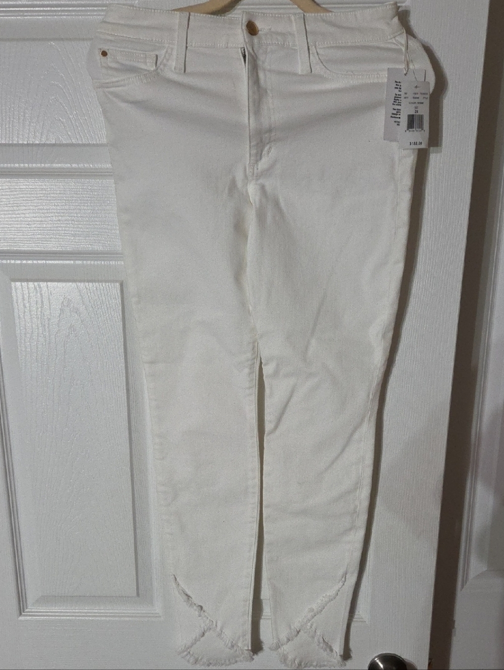 Joe's Jeans White Cropped Ankle Skinny Jeans